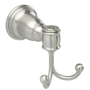 PAMEX Double Robe Hook, Charleston Collection, Satin Nickel Part Number 0060821
